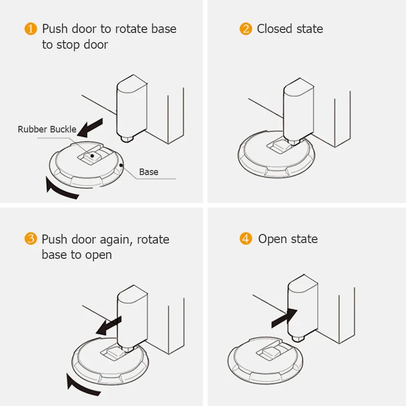 Magnetic Door Stopper Adjustable Heavy Duty No Drill - Image 5