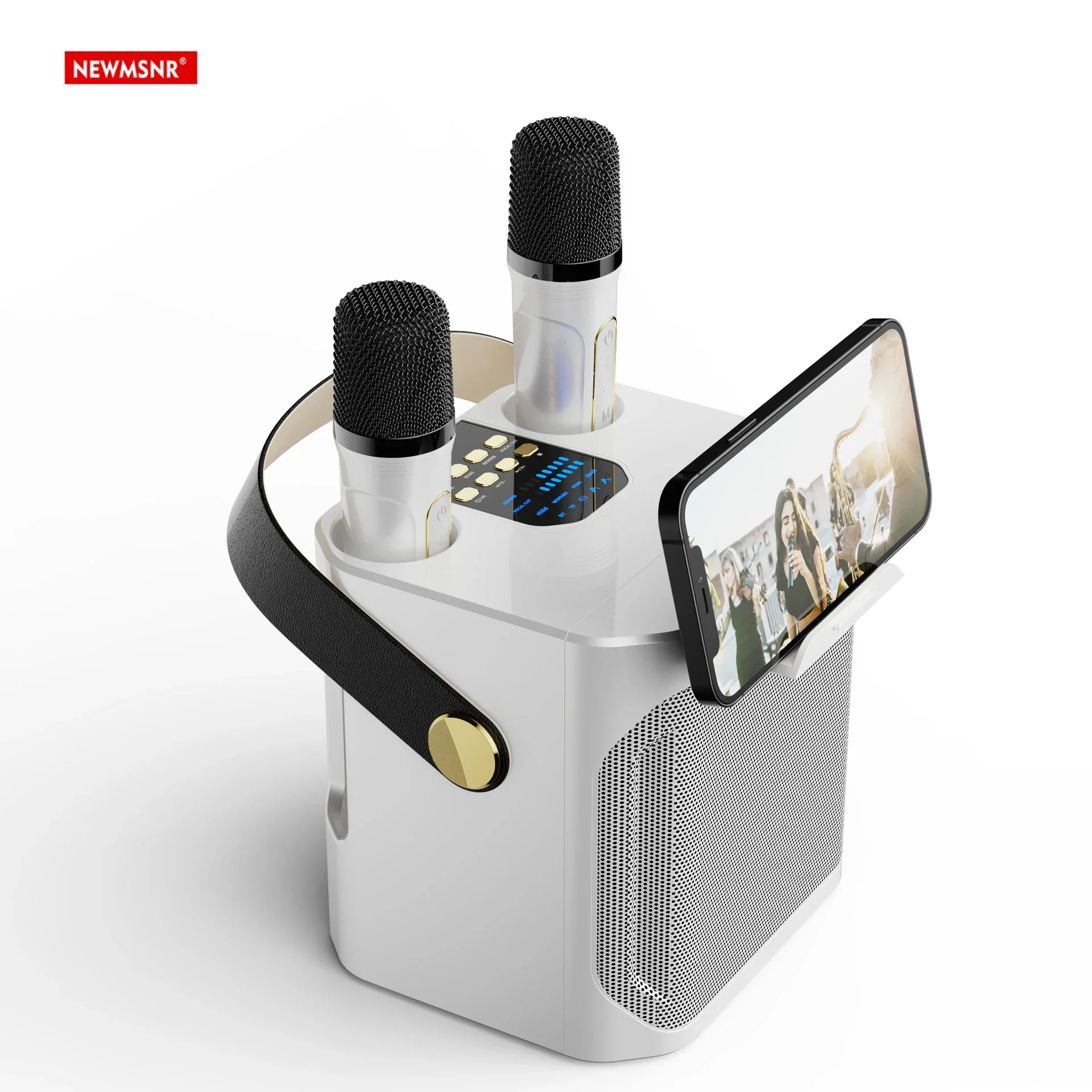 Karaoke Bluetooth Speaker Portable 360 Stereo Waterproof System With 2 Microphones Fall 2025 Trend Perfect For Parties - Image 8