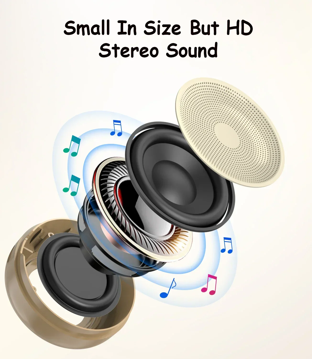 Karaoke Machine Mini Bluetooth Speaker With 2 Wireless Microphones, Holiday Gift 2025 Family Party Fun - Image 2