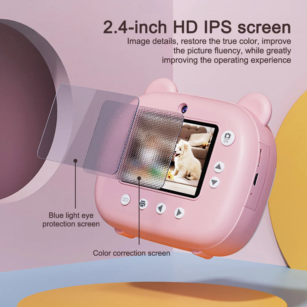 Kid Instant Print Camera - Fun Photography for Kids, Lightweight, Easy to Use, Black & White Prints - Image 12