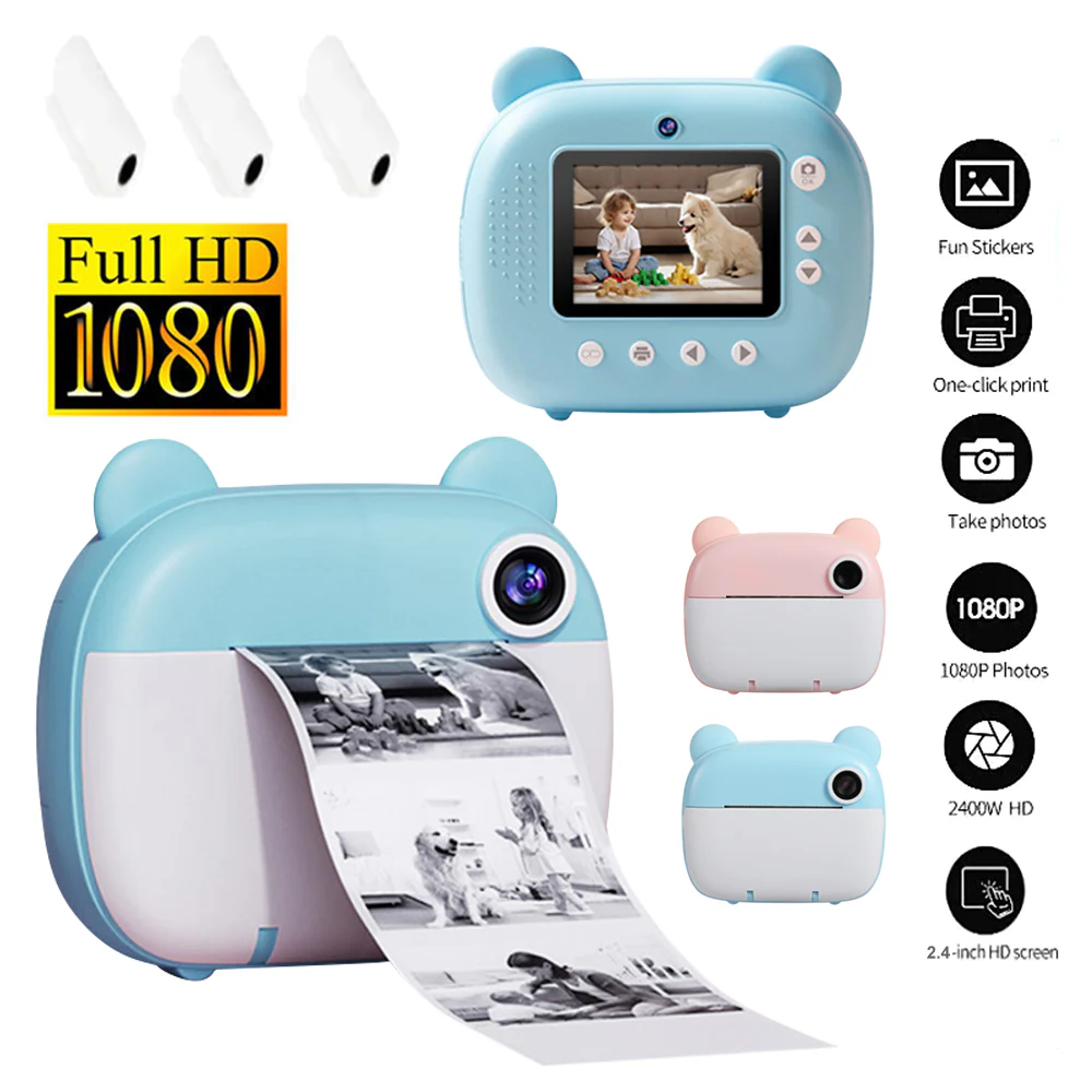 Kid Instant Print Camera - Fun Photography for Kids, Lightweight, Easy to Use, Black & White Prints - Image 14