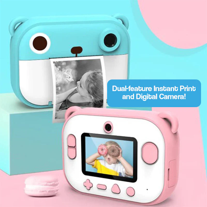 Kid Instant Print Camera - Fun Photography for Kids, Lightweight, Easy to Use, Black & White Prints - Image 4