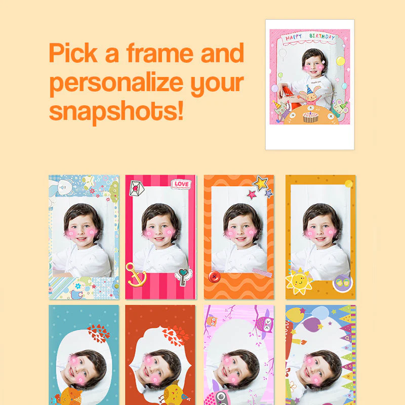 Kid Instant Print Camera - Fun Photography for Kids, Lightweight, Easy to Use, Black & White Prints - Image 5