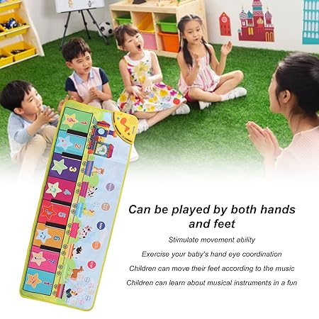Multifunctional Musical Dance Mat for Toddlers - Interactive Piano Keyboard with Animal Sounds, Educational Gift for Kids, Portable Fun! - Image 13