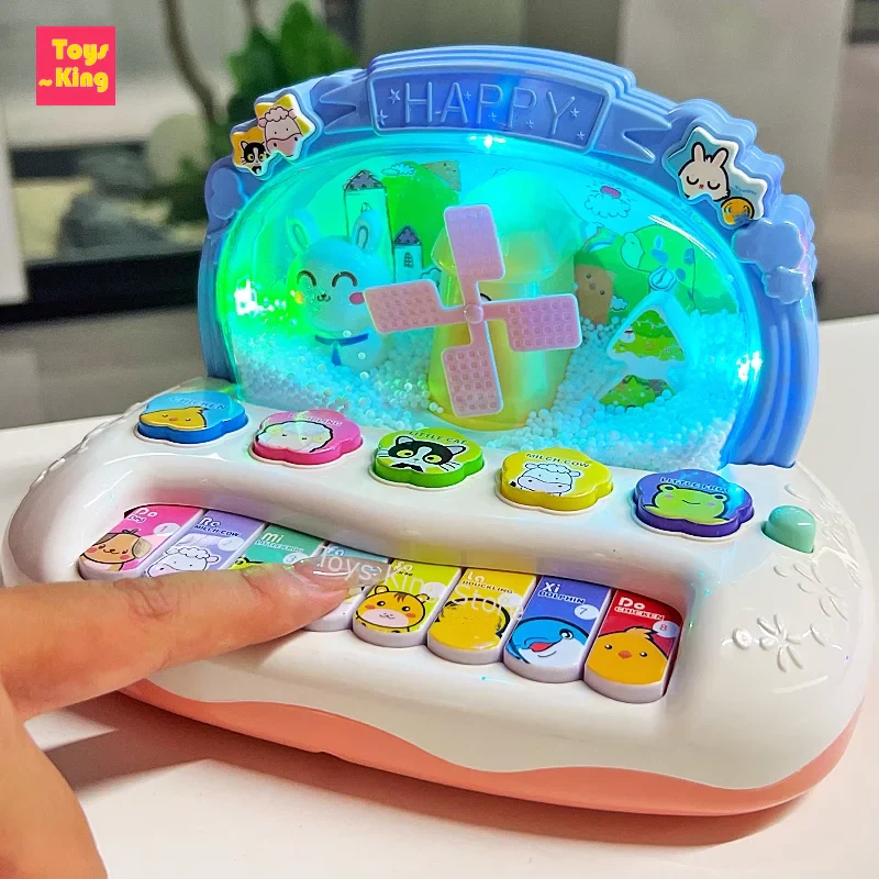 Kids Cartoon Electronic Piano with Animal Sounds and Lights - Educational Musical Instrument Toy for Ages 3+, Perfect Birthday Gift - Image 2