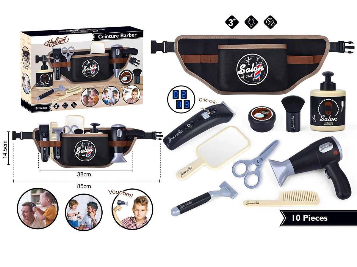 Kids Hair Styling Set - Pretend Hair Salon Kit For Dress Up Play, Birthday Gift, Back To School 2025 - Image 6