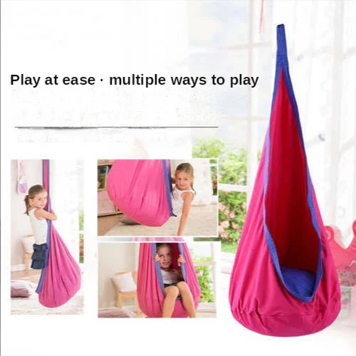 Kids Hanging Chair Parachute Cloth Swing Pod Portable Indoor Courtyard Fall 2025 Cozy Inflatable Cushion - Image 4