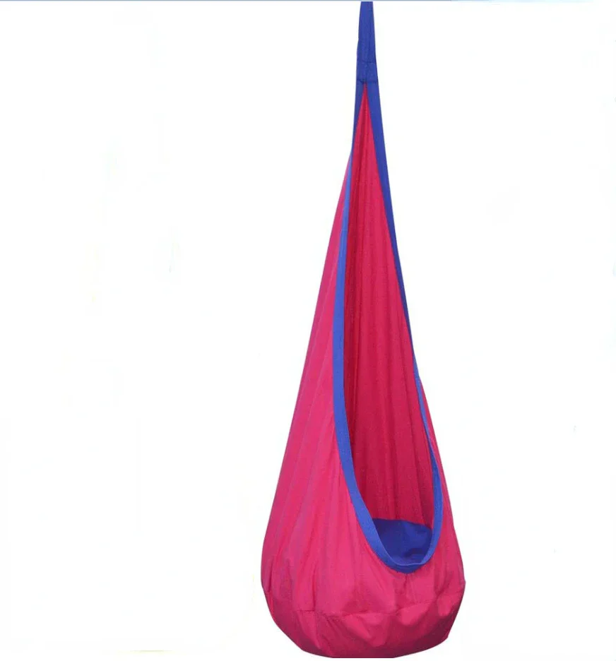Kids Hanging Chair Parachute Cloth Swing Pod Portable Indoor Courtyard Fall 2025 Cozy Inflatable Cushion - Image 6