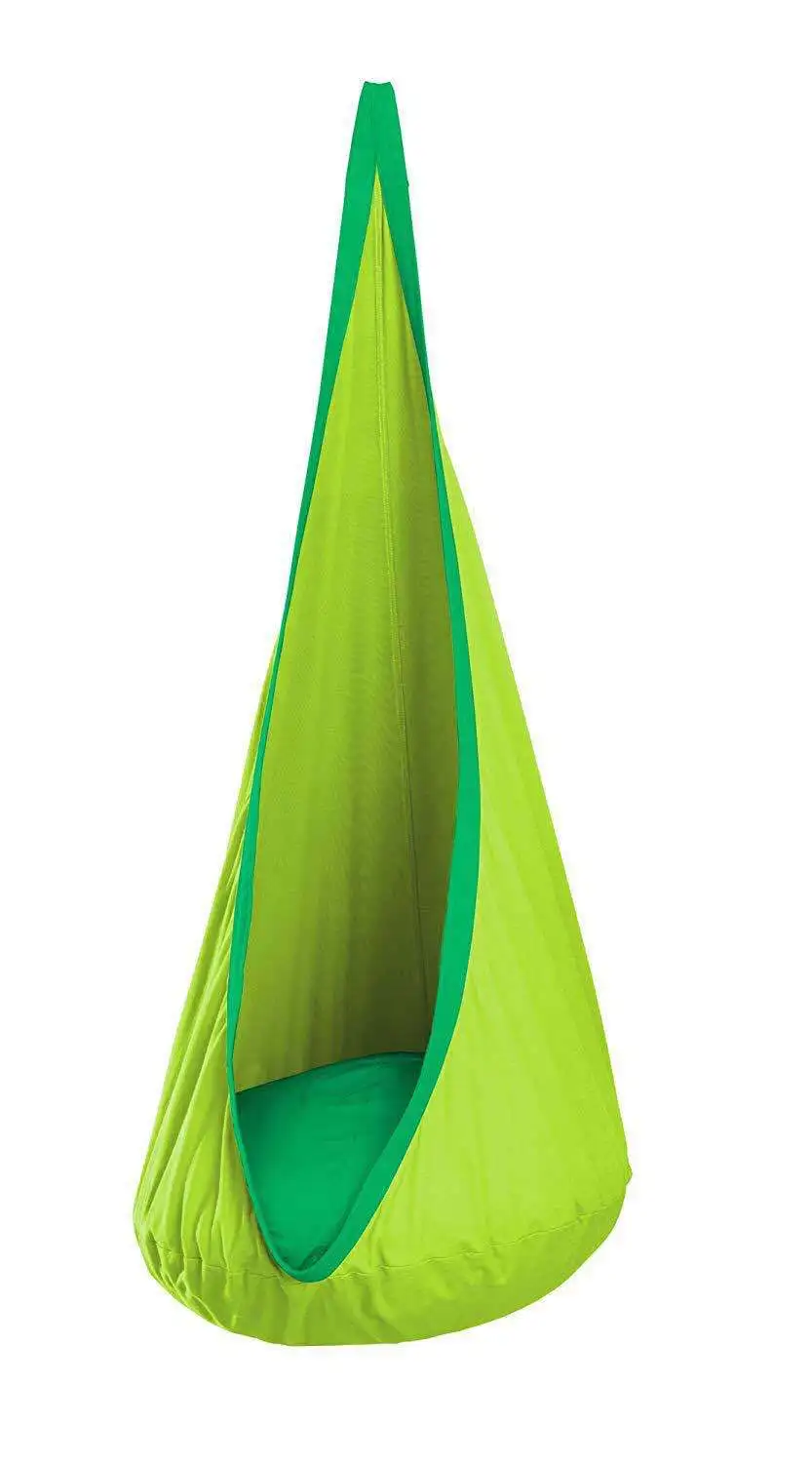 Kids Hanging Chair Parachute Cloth Swing Pod Portable Indoor Courtyard Fall 2025 Cozy Inflatable Cushion - Image 7