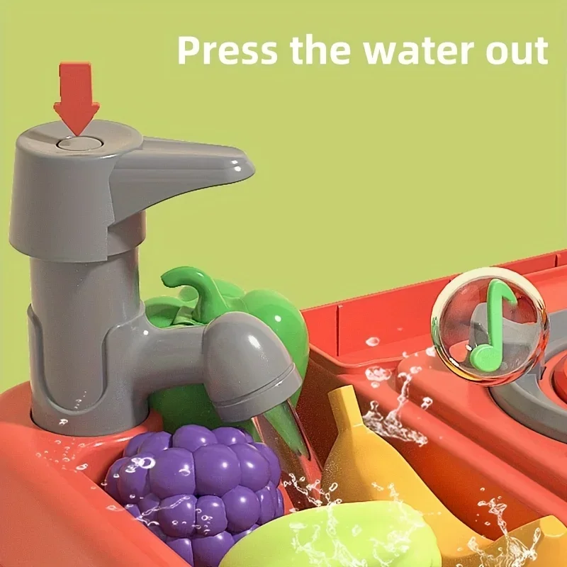 Kids Interactive Kitchen Play Set - Realistic Cooking Toys with Light & Sound for Ages 3+, Fun Gift for Boys & Girls - Image 6