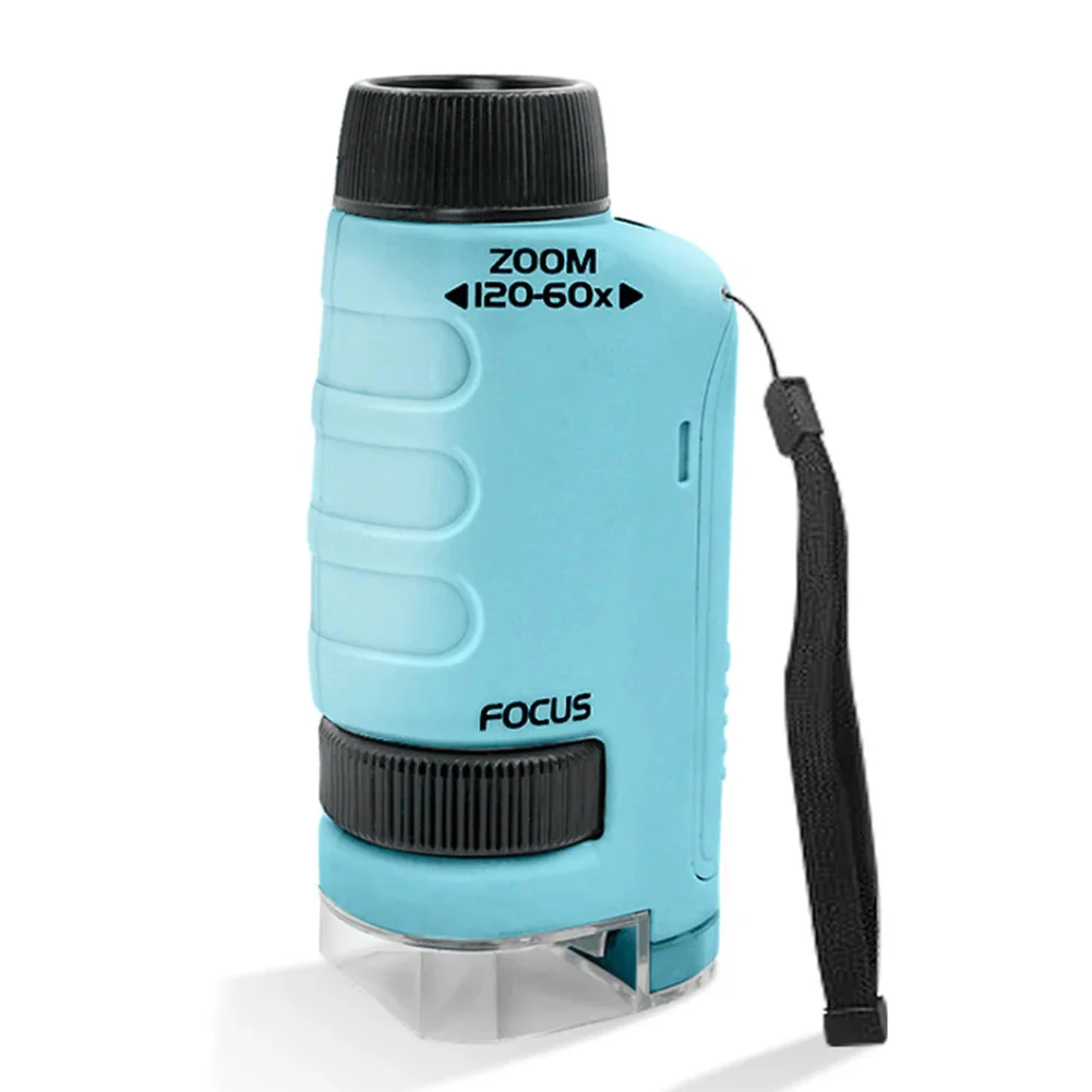 Kids Microscope 60-120x Magnifier camera with 8 LED Lights - Educational Science Magnifier for Young Explorers - Image 3