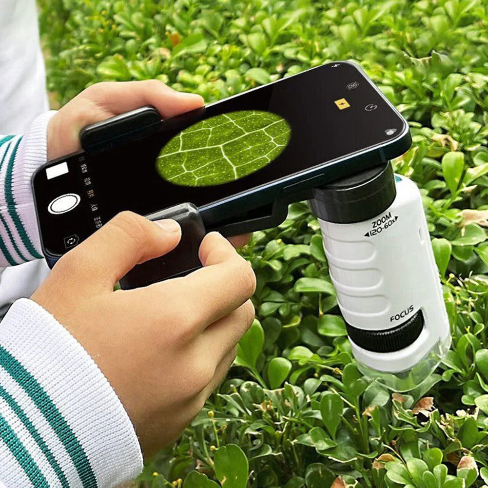 Kids Microscope 60-120x Magnifier camera with 8 LED Lights - Educational Science Magnifier for Young Explorers - Image 8