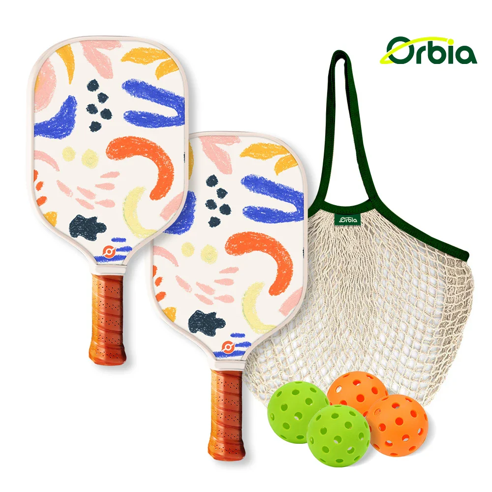 Kids Pickleball Paddle Set with Durable Glass Fiber, 13mm Core, Lightweight Design for Outdoor Play, Includes Paddles and Balls - Image 6