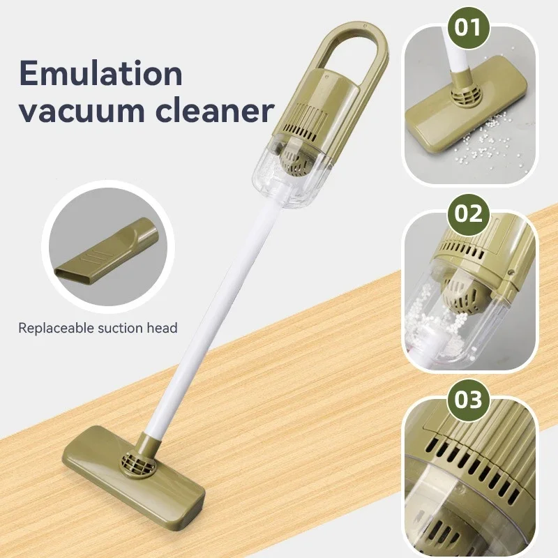 Kids Pretend Play Cleaning Set - Broom & Vacuum Toy for Boys and Girls, 23-Piece Sanitation Fun - Image 3