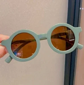 Kids Sunglasses Round Frame Anti-UV400 for 1-7 Year Olds, Children's Sun Protection, Stylish Design - Image 10