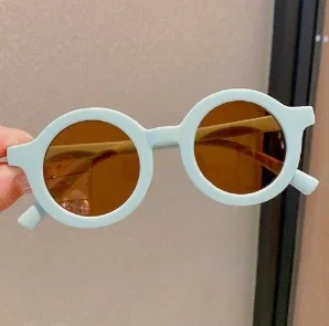 Kids Sunglasses Round Frame Anti-UV400 for 1-7 Year Olds, Children's Sun Protection, Stylish Design - Image 13