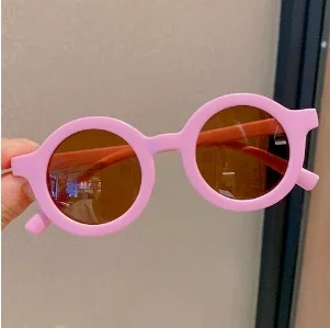 Kids Sunglasses Round Frame Anti-UV400 for 1-7 Year Olds, Children's Sun Protection, Stylish Design - Image 6