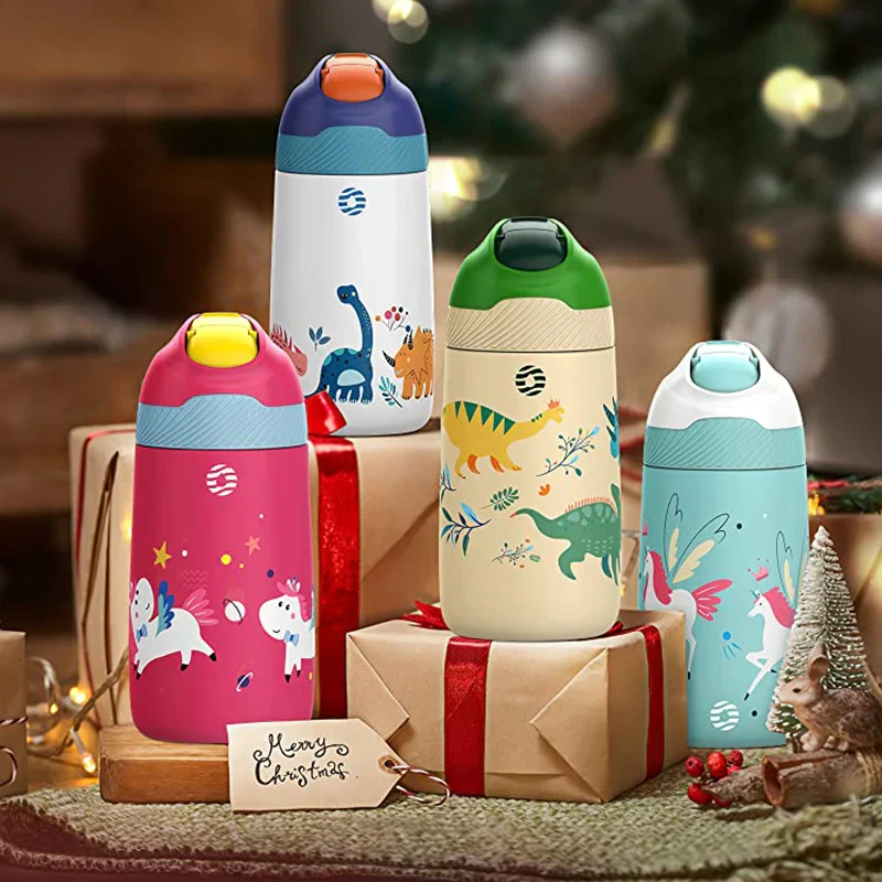 Kids Water Bottle 350ml Vacuum Insulated Thermos Healthy Straw BPA Free Back to School 2025 Hot Cold 24H - Image 2