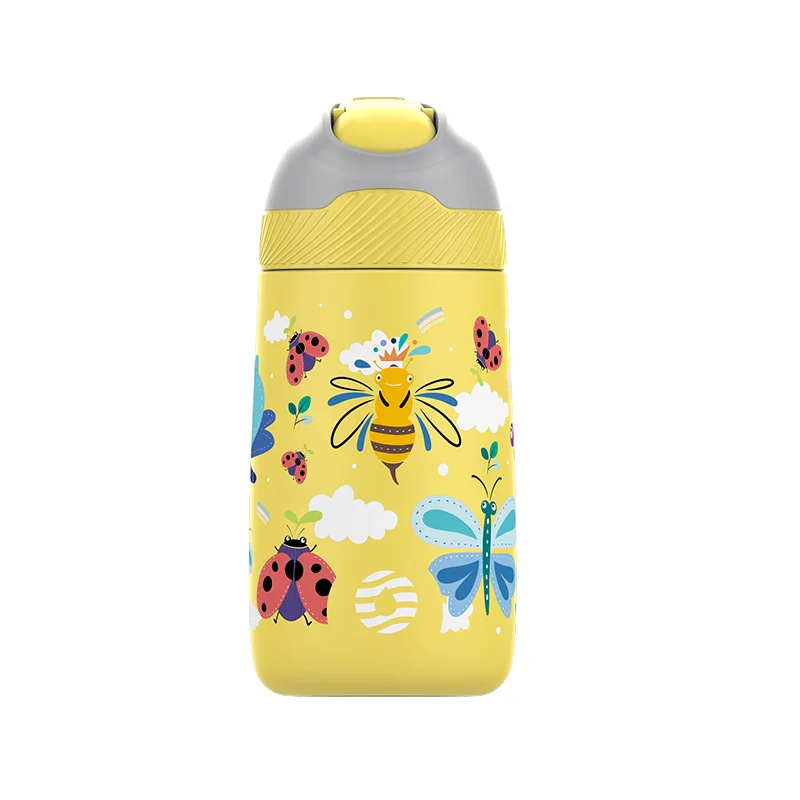 Kids Water Bottle 350ml Vacuum Insulated Thermos Healthy Straw BPA Free Back to School 2025 Hot Cold 24H - Image 8