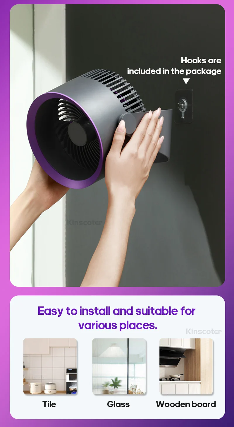 Portable Fan Battery Desk Air Circulator Quiet Summer - Image 10