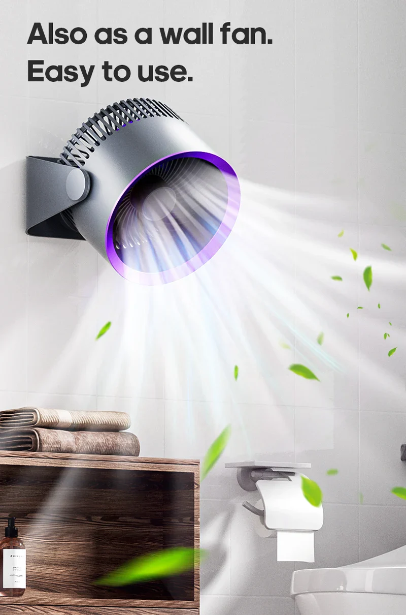 Portable Fan Battery Desk Air Circulator Quiet Summer - Image 11