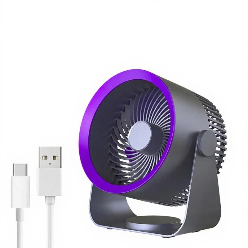 Portable Fan Battery Desk Air Circulator Quiet Summer - Image 19
