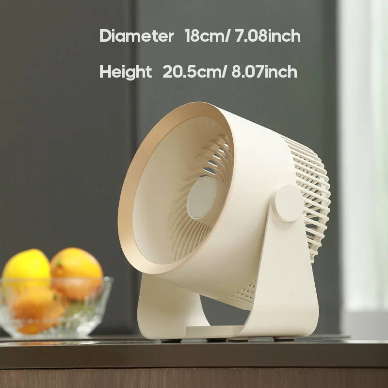 Portable Fan Battery Desk Air Circulator Quiet Summer - Image 6