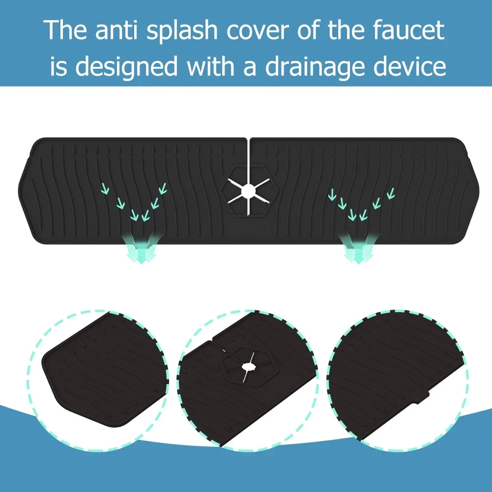 Sink Splash Guard Silicone Mat Countertop Protector - Image 11