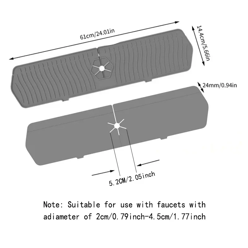 Sink Splash Guard Silicone Mat Countertop Protector - Image 19