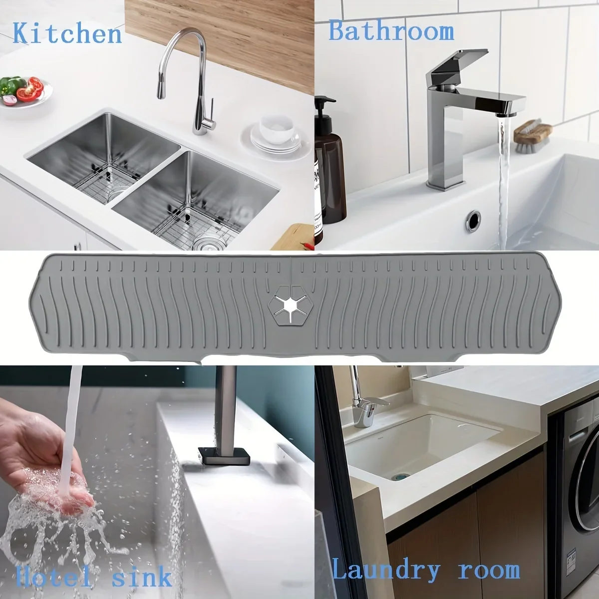Sink Splash Guard Silicone Mat Countertop Protector - Image 6