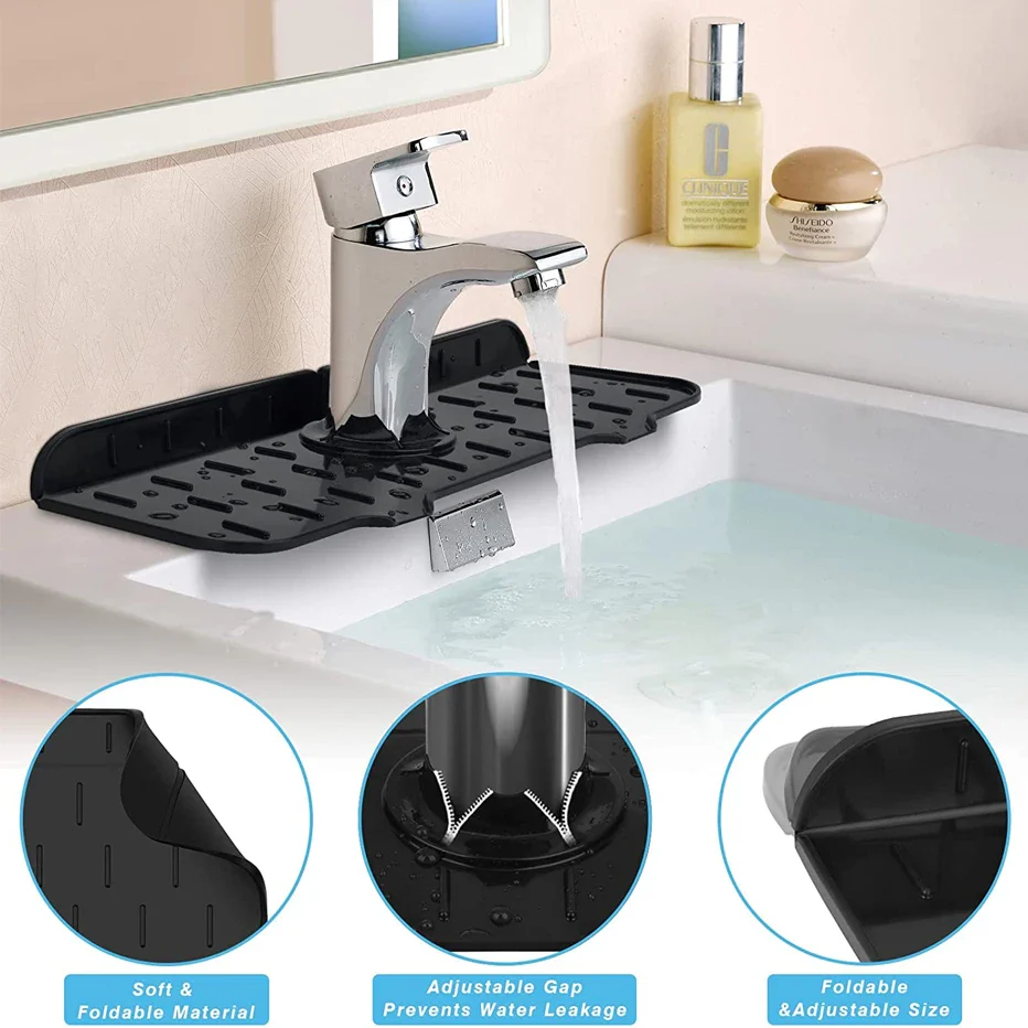 Sink Splash Guard Silicone Mat Countertop Protector - Image 9