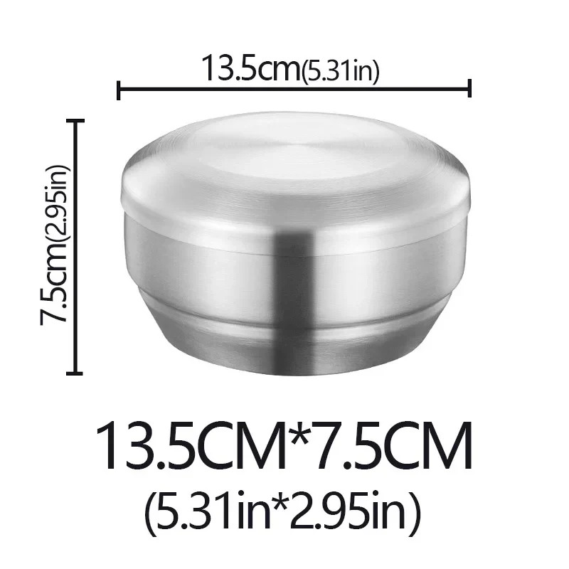 Stainless Steel Double Layer Rice Bowl With Lid Insulated - Image 21