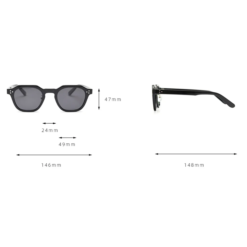 Korean Style Retro Sunglasses for Women TR90 Polygon Polarized UV400 Green Brown 2025 Summer - Image 14