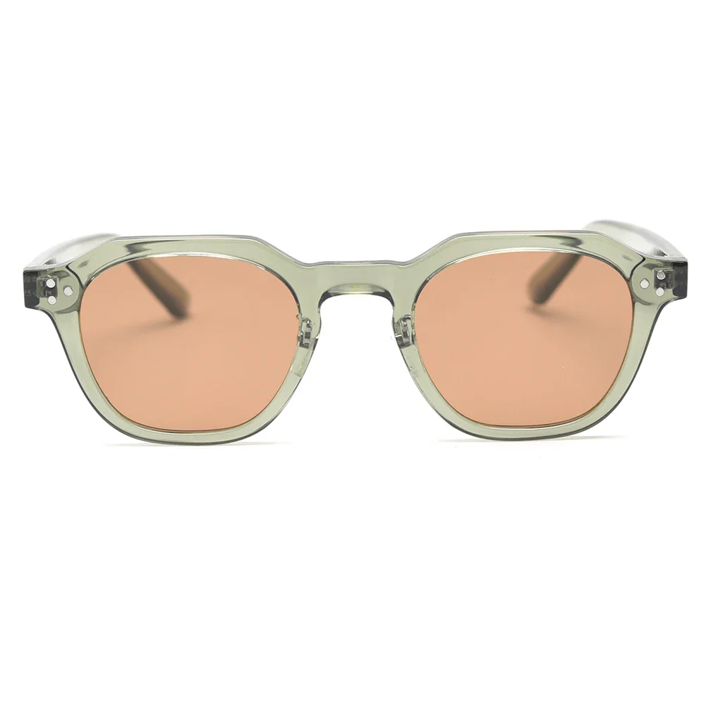 Korean Style Retro Sunglasses for Women TR90 Polygon Polarized UV400 Green Brown 2025 Summer - Image 2