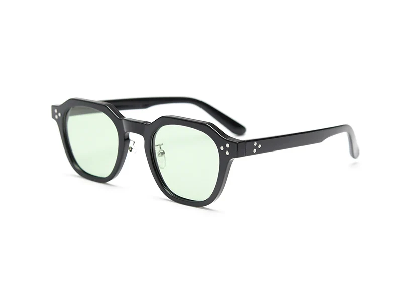 Korean Style Retro Sunglasses for Women TR90 Polygon Polarized UV400 Green Brown 2025 Summer - Image 3