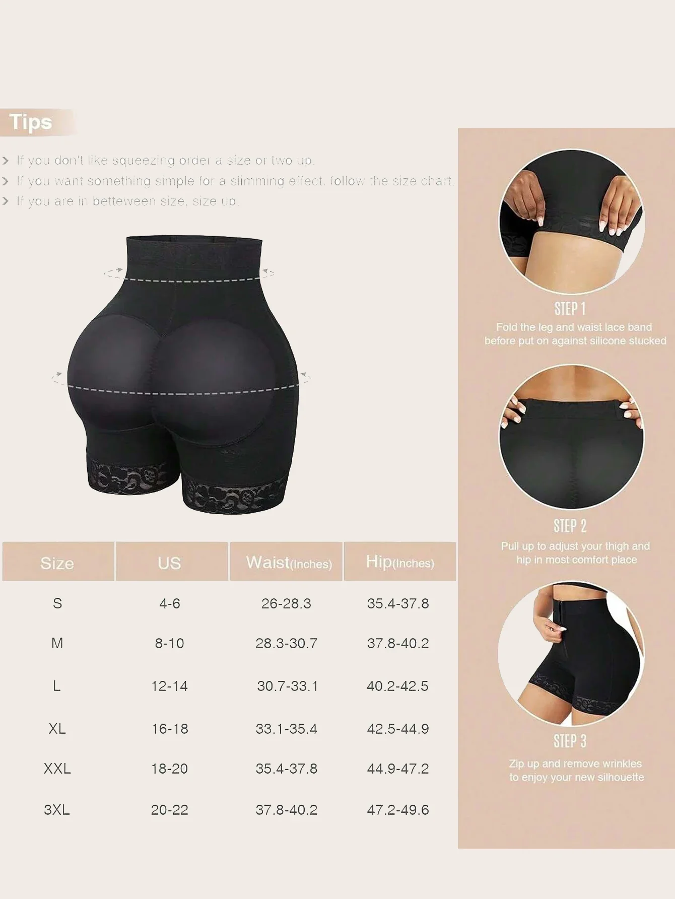 Lace Trim Sculpting Panties with Butt Lifting Design for Comfort and Breathability - Image 6