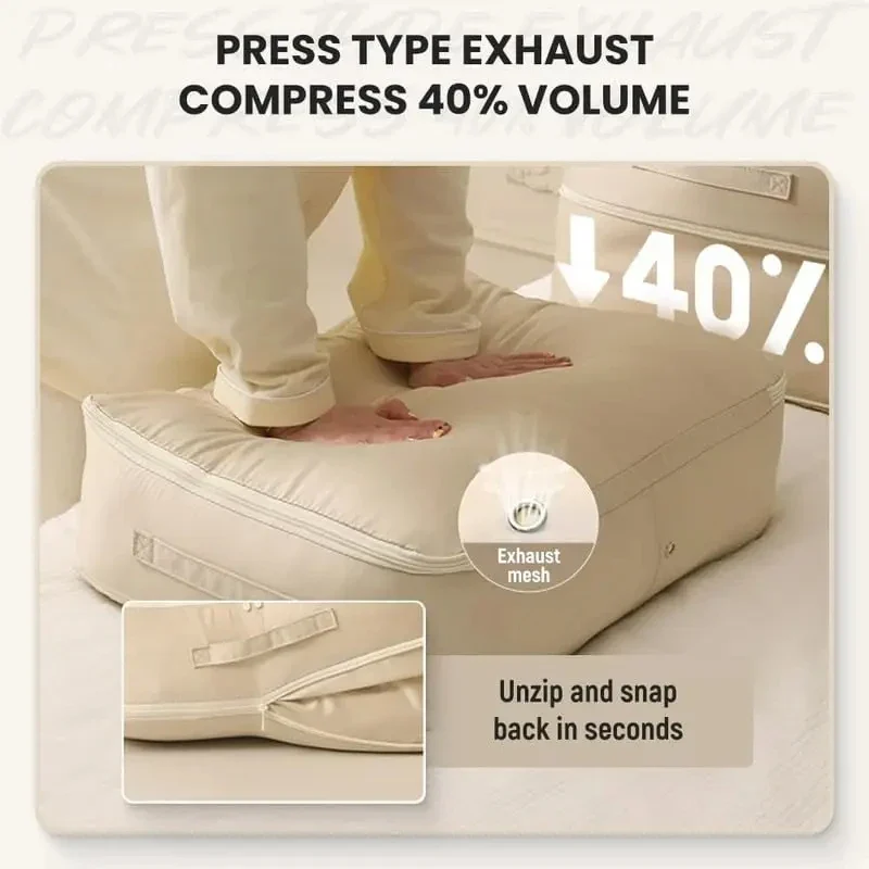 Large Capacity Compression Storage Bag - Home Organizers for Clothes & Quilts, Moisture-Proof - Image 2