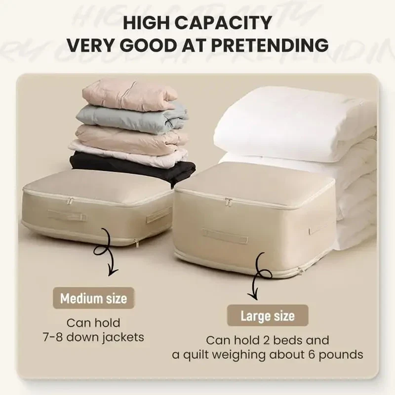 Large Capacity Compression Storage Bag - Home Organizers for Clothes & Quilts, Moisture-Proof - Image 3
