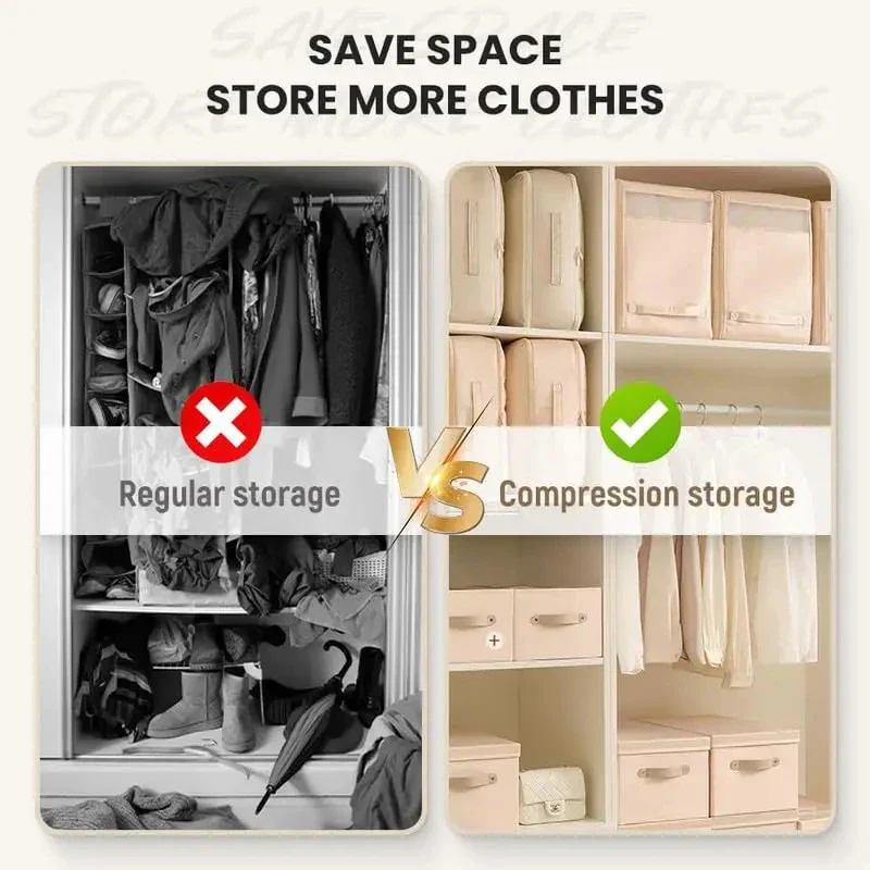 Large Capacity Compression Storage Bag - Home Organizers for Clothes & Quilts, Moisture-Proof - Image 4