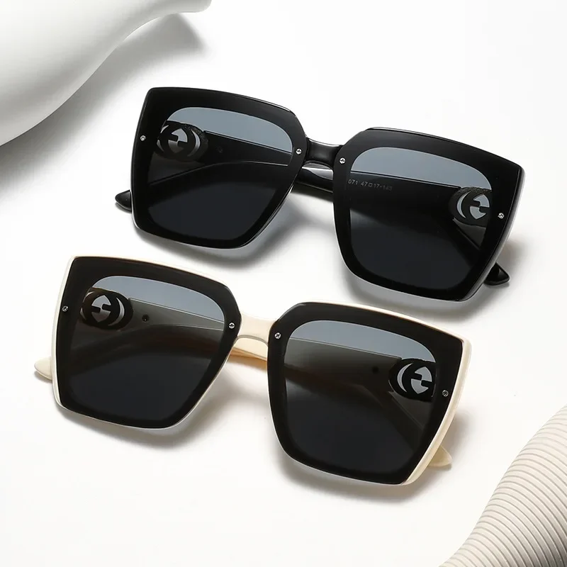 Large Frame Square Sunglasses Women Designer UV400 Travel Eyewear Outdoor Fashion - Image 2