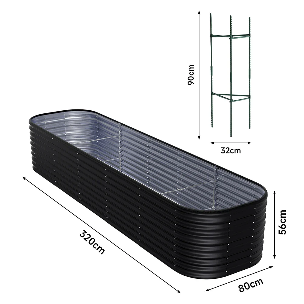 Large Galvanized Metal Raised Garden Bed with Open Bottom Design for Vegetables and Flowers, Durable and Easy to Assemble - Image 10