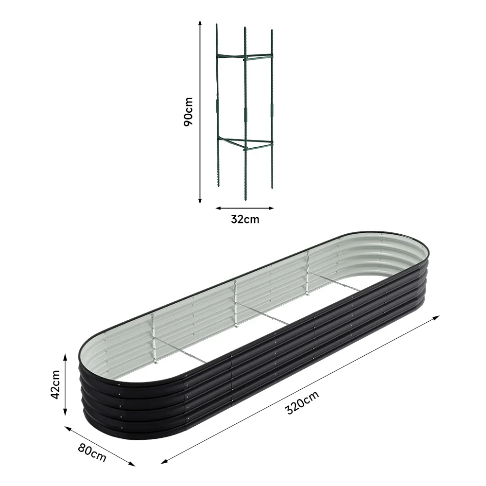 Large Galvanized Metal Raised Garden Bed with Open Bottom Design for Vegetables and Flowers, Durable and Easy to Assemble - Image 15