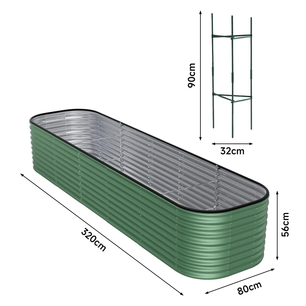 Large Galvanized Metal Raised Garden Bed with Open Bottom Design for Vegetables and Flowers, Durable and Easy to Assemble - Image 20