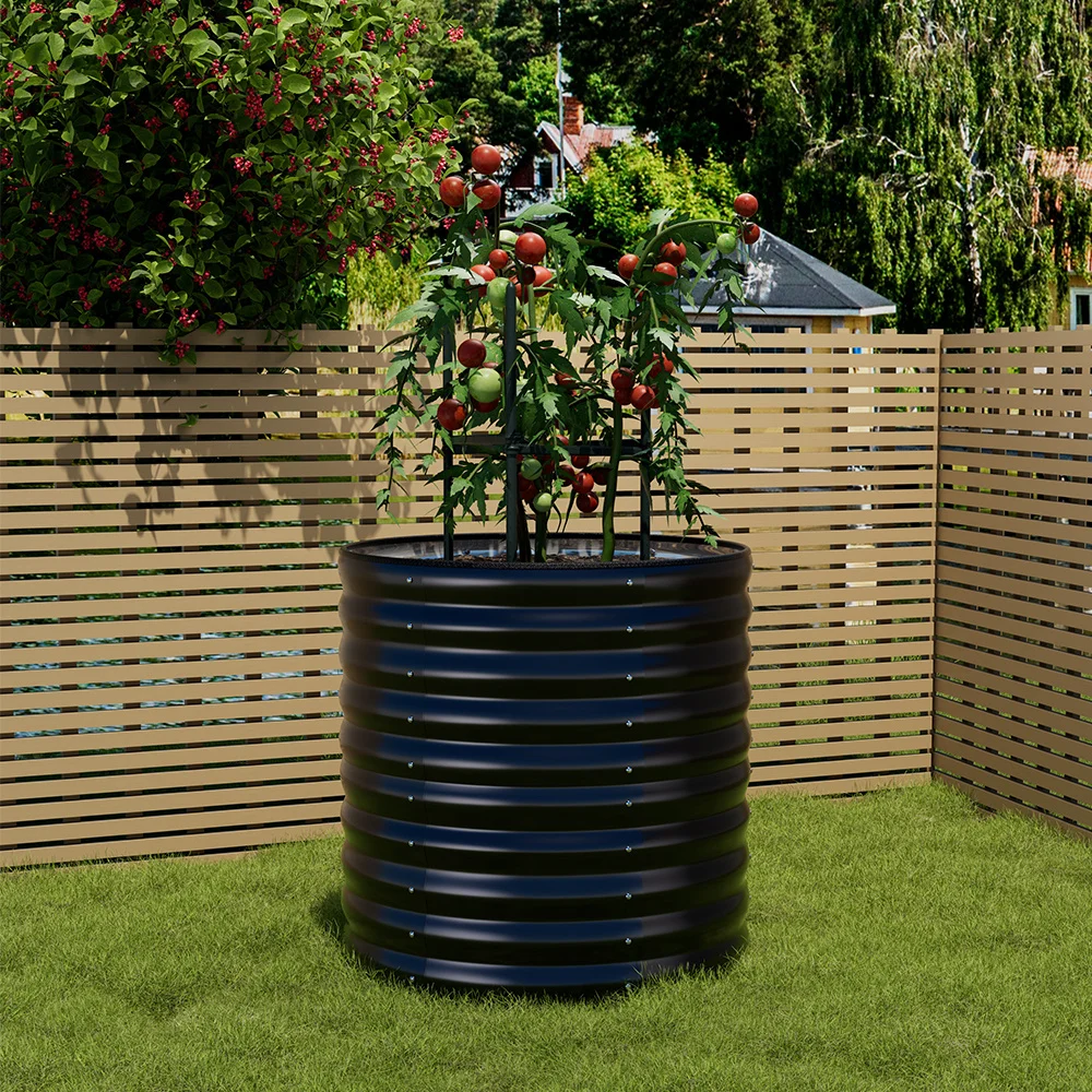 Large Galvanized Metal Raised Garden Bed with Open Bottom Design for Vegetables and Flowers, Durable and Easy to Assemble - Image 3