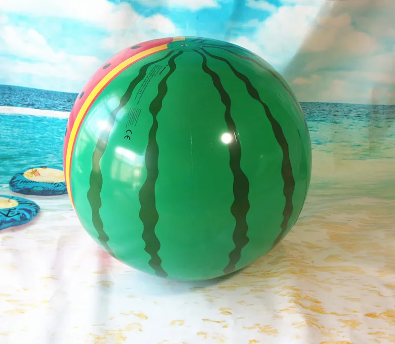 Large Inflatable Watermelon Beach Ball, 90cm PVC Pool Toy for Adults and Kids, Fun Summer Activity - Image 3