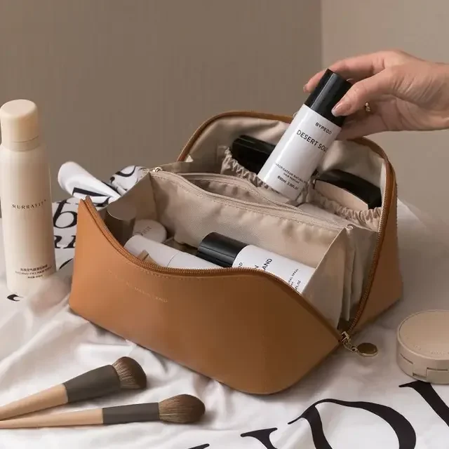 Large Travel Cosmetic Bag For Women - High-Capacity Makeup Organizer Pouch - Image 9