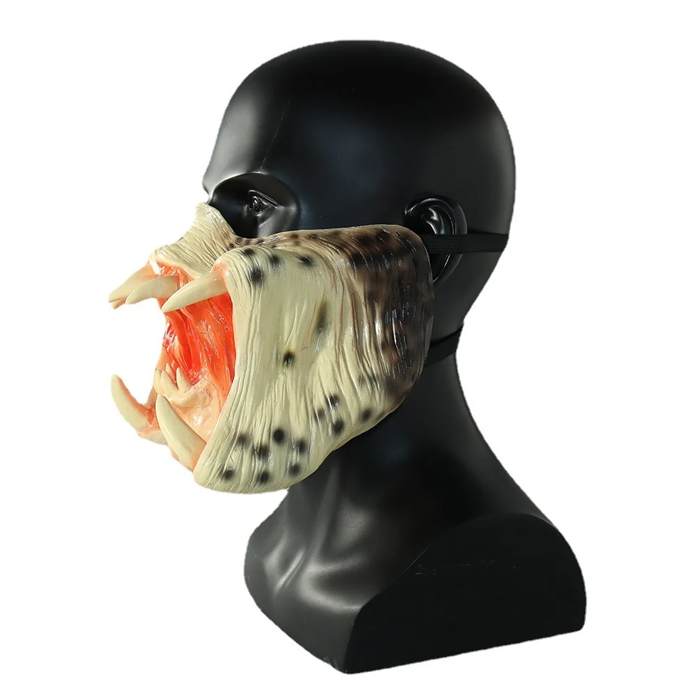 Latex Horror Mask Cannibal Mouth Cosplay Halloween 2025 - Image 3