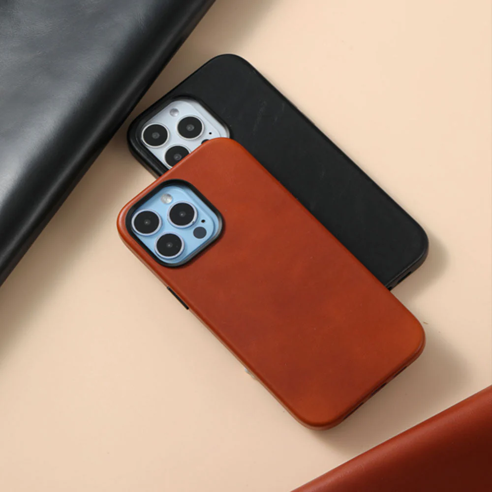 Leather IPhone 15 Case Premium Slim Protective Cover - Image 5