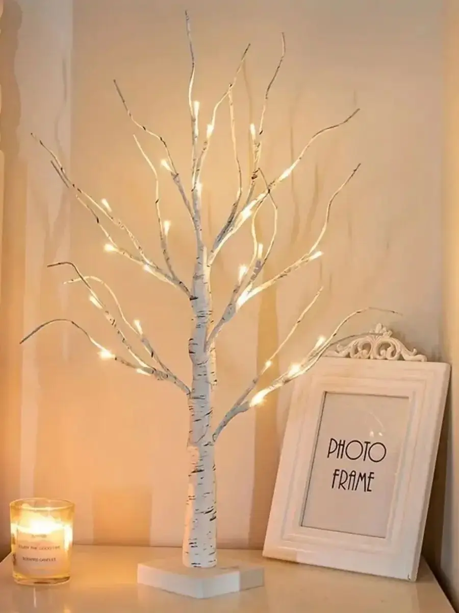 LED Easter Birch Tree Lamp USB Battery Powered Decor - Image 7