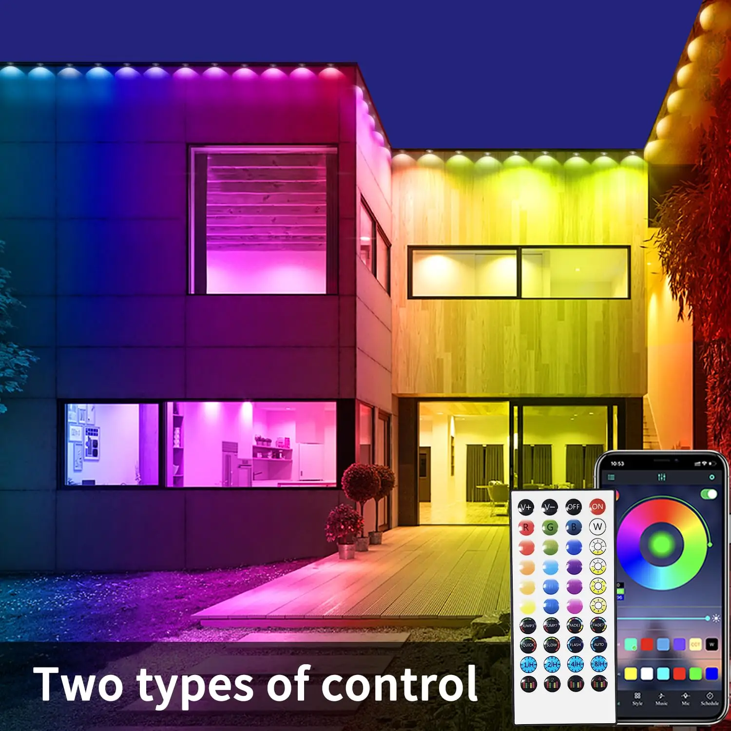 LED Eaves Lights Waterproof Remote Controlled Outdoor - Image 13